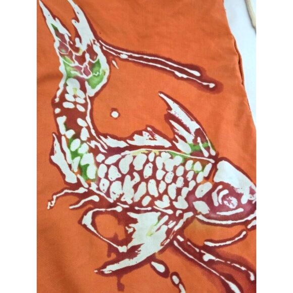 Vintage‎ Polo Ralph Lauren Swim Trunks Mens 30 Orange Koi Fish Hawaiian Surf - Picture 1 of 10
